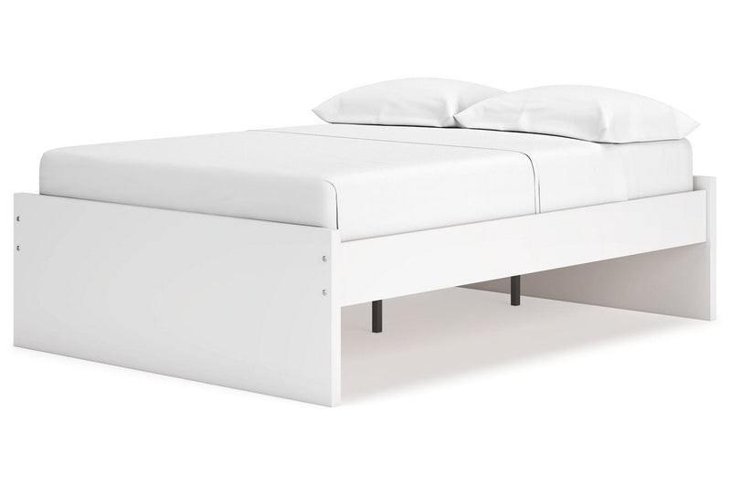 Onita White Full Platform Bed -  Ashley - Luna Furniture