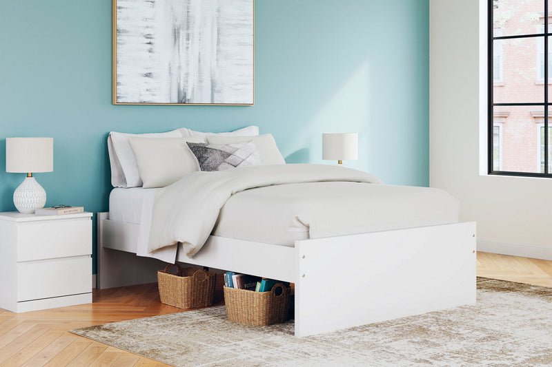 Onita White Full Platform Bed -  Ashley - Luna Furniture