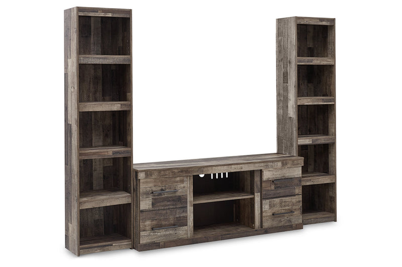 Derekson Multi Gray 3-Piece Entertainment Center -  Ashley - Luna Furniture