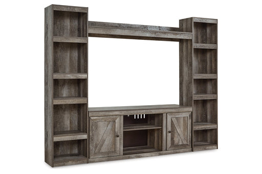 Wynnlow Gray 4-Piece Entertainment Center -  Ashley - Luna Furniture