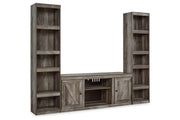 Wynnlow Gray 3-Piece Entertainment Center -  Ashley - Luna Furniture
