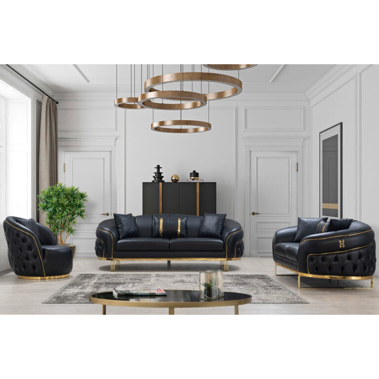 Helena Black Living Room Set