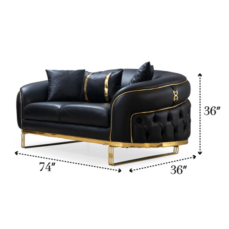 Helena Black Living Room Set