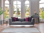 Gravita Deren Anthracite 3-Seat Sleeper Sofa from Bellona - Luna Furniture