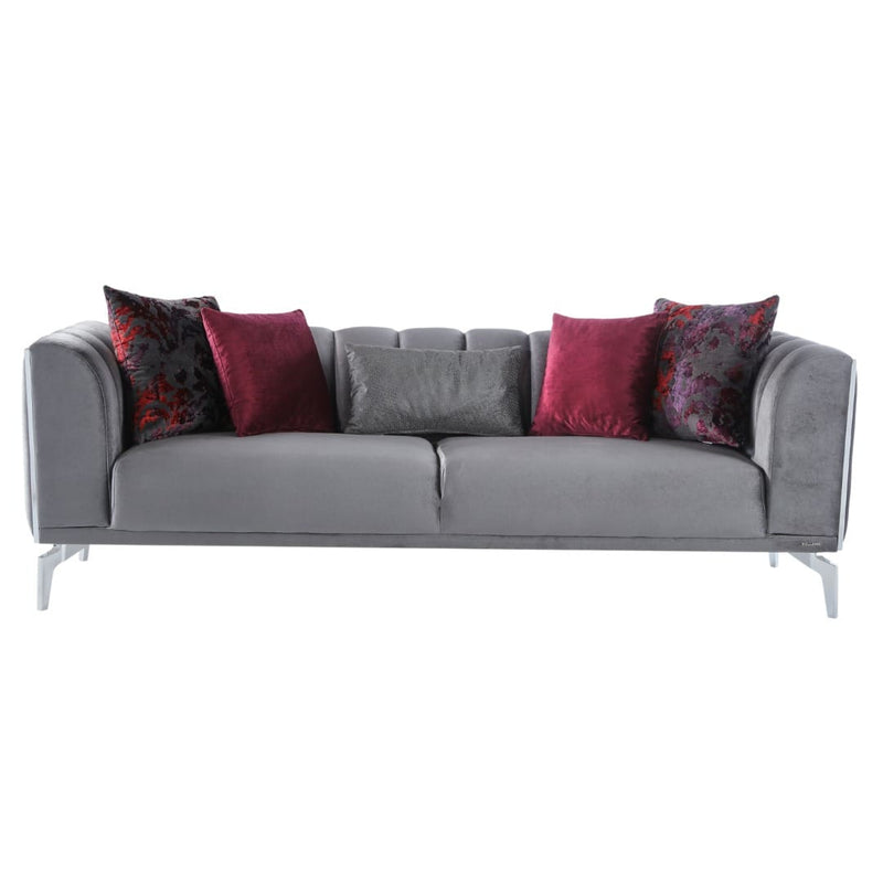 Gravita Deren Anthracite 3-Seat Sleeper Sofa from Bellona - Luna Furniture