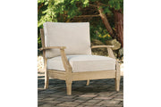 Clare View Beige Outdoor Sofa, Loveseat and Lounge Chair -  Ashley - Luna Furniture