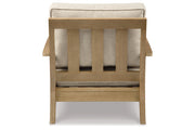 Clare View Beige Outdoor Sofa, Loveseat and Lounge Chair -  Ashley - Luna Furniture