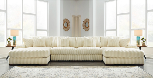 Lindyn Ivory 4-Piece Double Chaise Sectional from Ashley - Luna Furniture