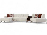 Atlanta Pearl 4-Piece Modular Sleeper Sectional from Bellona - Luna Furniture