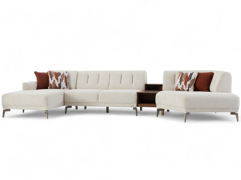 Atlanta Pearl 4-Piece Modular Sleeper Sectional from Bellona - Luna Furniture