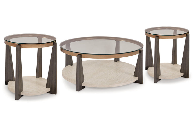 Frazwa Multi Coffee Table and 2 End Tables -  Ashley - Luna Furniture