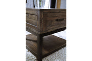 Johurst Grayish Brown Lift-top Coffee Table and 2 End Tables -  Ashley - Luna Furniture