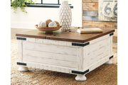 Wystfield White/Brown Coffee Table and 2 End Tables -  Ashley - Luna Furniture