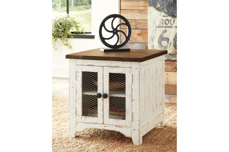 Wystfield White/Brown Coffee Table and 2 End Tables -  Ashley - Luna Furniture
