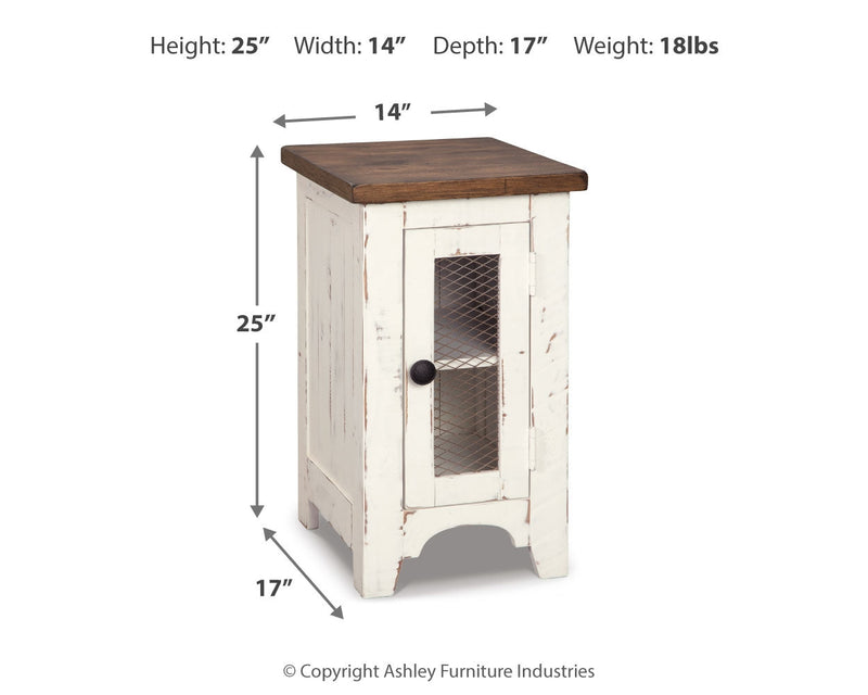 Wystfield White/Brown Coffee Table with 2 End Tables from Ashley - Luna Furniture