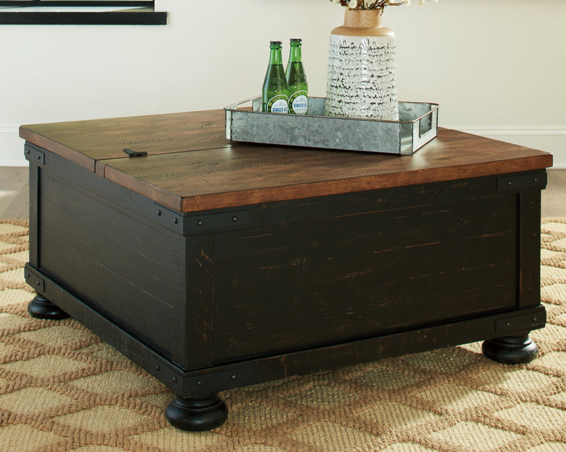 Valebeck Coffee Table with 2 End Tables in Black/Brown from Ashley - Luna Furniture