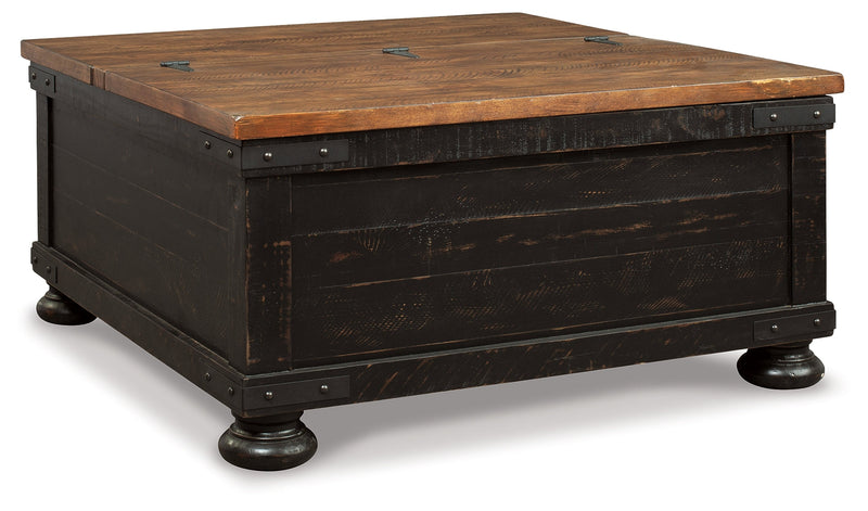 Valebeck Coffee Table with 2 End Tables in Black/Brown from Ashley - Luna Furniture