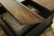 Valebeck Coffee Table with 2 End Tables in Black/Brown from Ashley - Luna Furniture