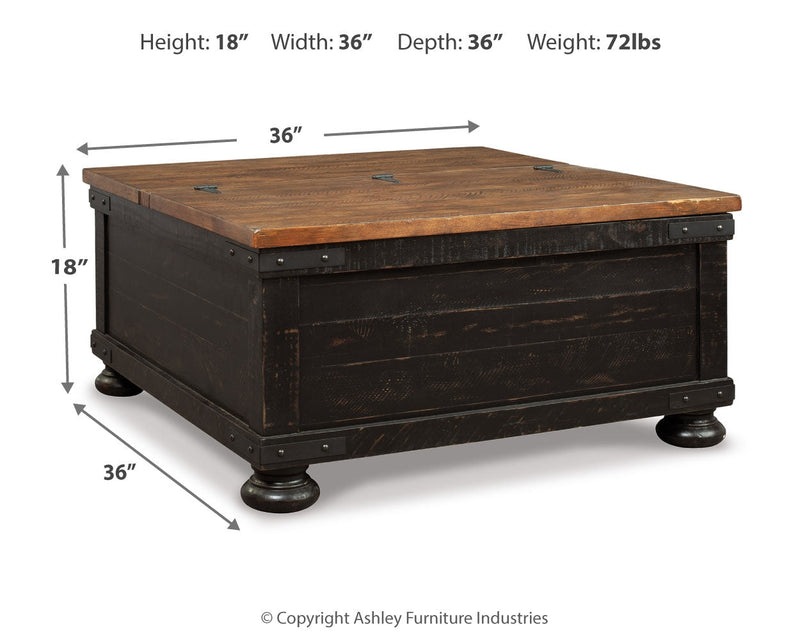 Valebeck Coffee Table with 2 End Tables in Black/Brown from Ashley - Luna Furniture