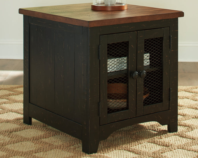 Valebeck Coffee Table with 2 End Tables in Black/Brown from Ashley - Luna Furniture