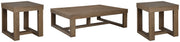 Cariton Coffee Table with 2 End Tables in Gray from Ashley - Luna Furniture