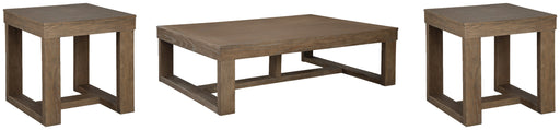 Cariton Coffee Table with 2 End Tables in Gray from Ashley - Luna Furniture