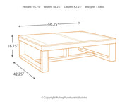 Watson Coffee Table with 2 End Tables in Dark Brown from Ashley - Luna Furniture
