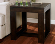 Watson Coffee Table with 2 End Tables in Dark Brown from Ashley - Luna Furniture