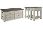 Bolanburg Two-tone Coffee Table and 2 End Tables -  Ashley - Luna Furniture