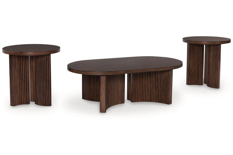 Korestone  Coffee Table and 2 End Tables -  Ashley - Luna Furniture