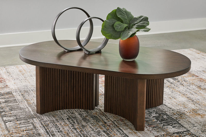 Korestone  Coffee Table and 2 End Tables -  Ashley - Luna Furniture