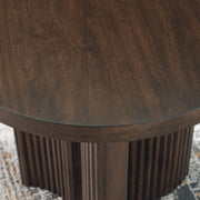 Korestone Dark Brown Coffee Table and 2 End Tables from Ashley - Luna Furniture