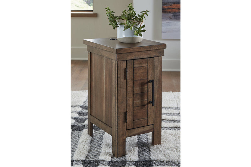 Moriville Grayish Brown Lift-top Coffee Table and 2 Chairside End Tables -  Ashley - Luna Furniture