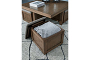 Boardernest Brown Coffee Table and 2 End Tables -  Ashley - Luna Furniture