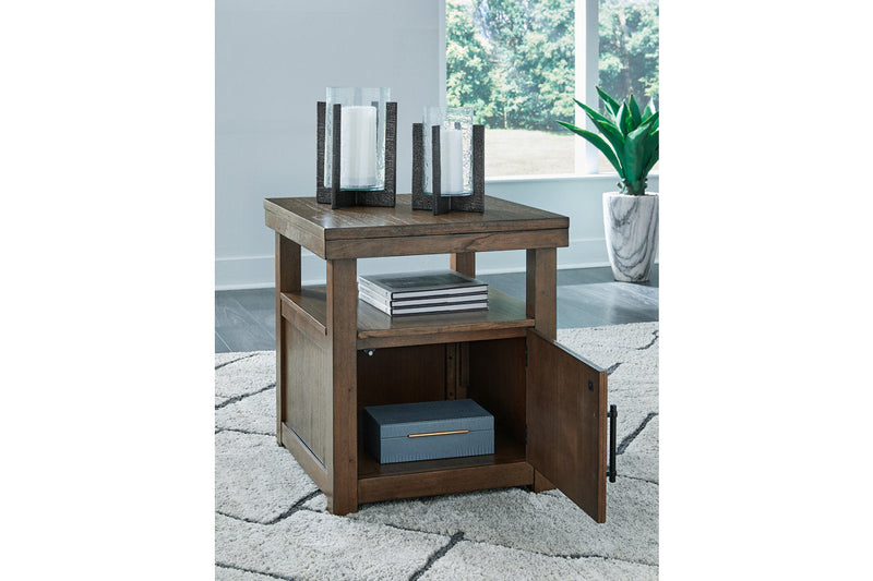 Boardernest Brown Coffee Table and 2 End Tables -  Ashley - Luna Furniture