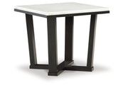 Fostead White/Espresso Coffee Table and 2 Ends -  Ashley - Luna Furniture