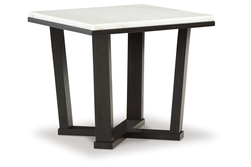 Fostead White/Espresso Coffee Table and 2 Ends -  Ashley - Luna Furniture
