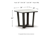 Fostead White/Espresso Coffee Table and 2 Ends -  Ashley - Luna Furniture