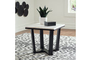 Fostead White/Espresso Coffee Table and 2 Ends -  Ashley - Luna Furniture