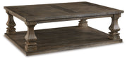 Johnelle Coffee Table with 2 End Tables in Gray from Ashley - Luna Furniture