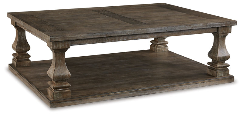 Johnelle Coffee Table with 2 End Tables in Gray from Ashley - Luna Furniture