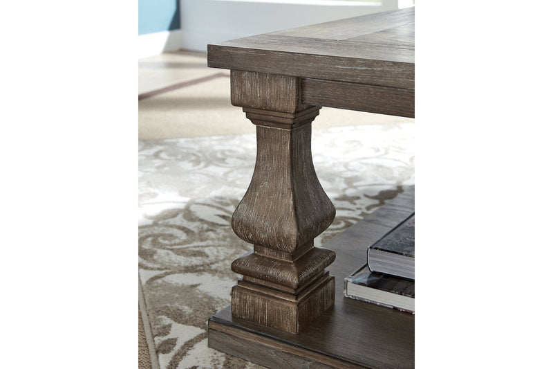 Johnelle Gray Coffee Table and 2 End Tables -  Ashley - Luna Furniture