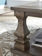 Johnelle Coffee Table with 2 End Tables in Gray from Ashley - Luna Furniture