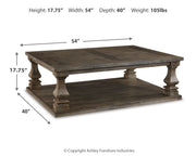 Johnelle Coffee Table with 2 End Tables in Gray from Ashley - Luna Furniture
