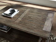 Johnelle Coffee Table with 2 End Tables in Gray from Ashley - Luna Furniture