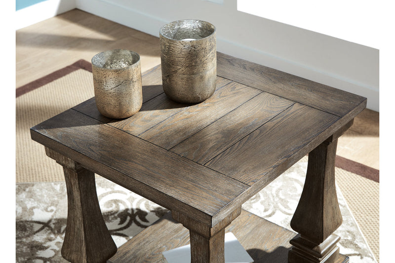 Johnelle Gray Coffee Table and 2 End Tables -  Ashley - Luna Furniture