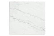 Burkhaus White/Dark Brown Coffee Table and 2 Ends -  Ashley - Luna Furniture