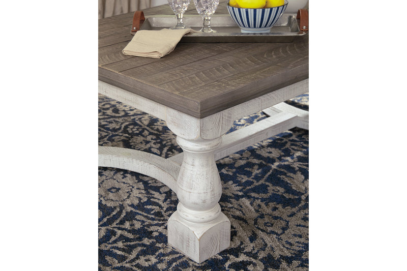 Havalance Gray/White Coffee Table and 2 End Tables -  Ashley - Luna Furniture
