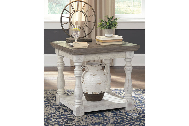 Havalance Gray/White Coffee Table and 2 End Tables -  Ashley - Luna Furniture