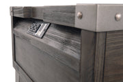 Todoe Dark Gray Coffee Table and 2 End Tables -  Ashley - Luna Furniture